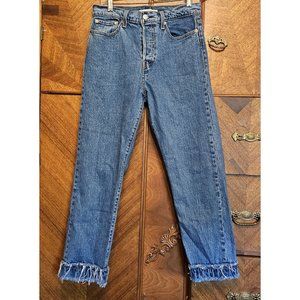 Levi Size 29 Wedgie Straight Premium Label Big E Jeans